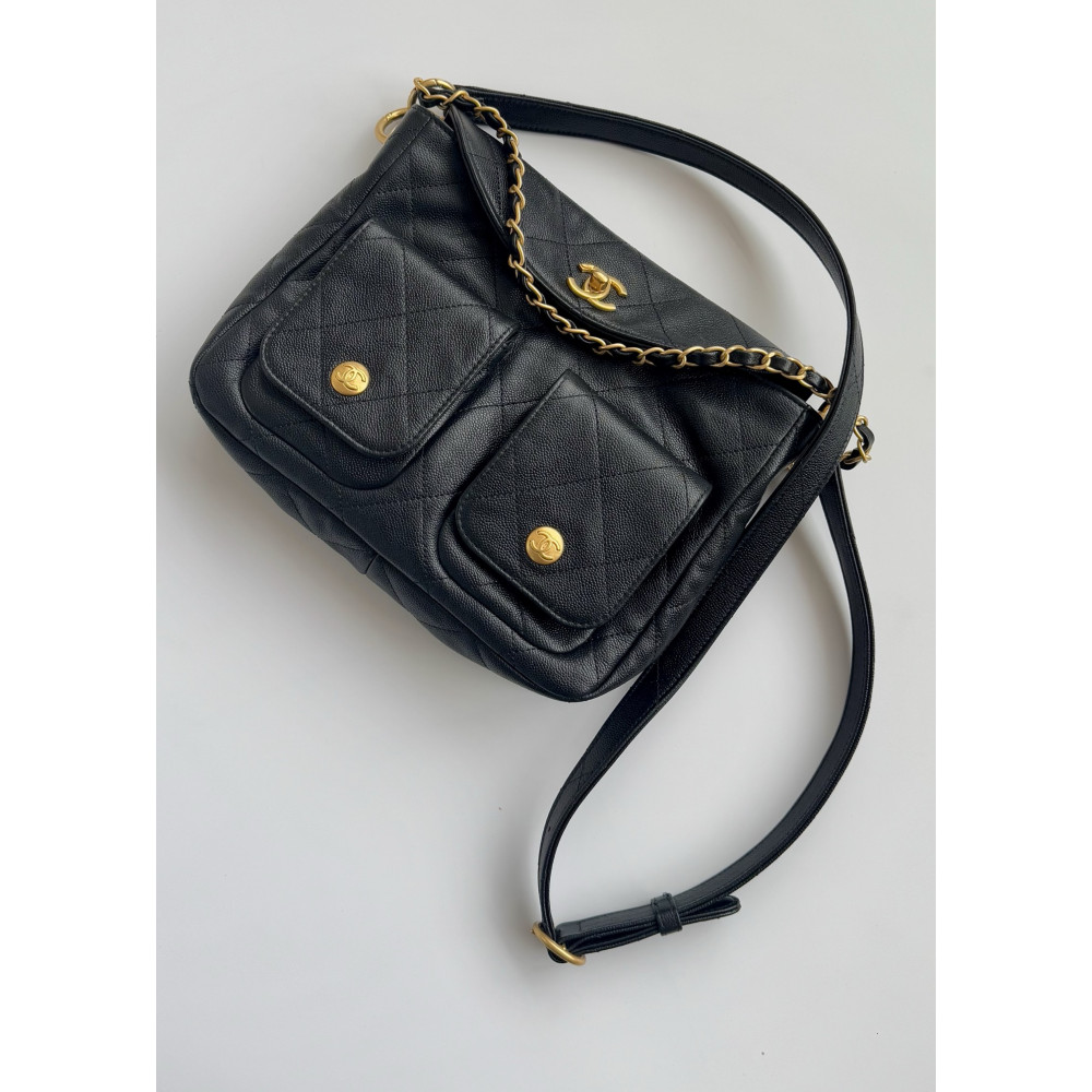 Chanel 25P New Hippie Hobo Crossbody Bag!