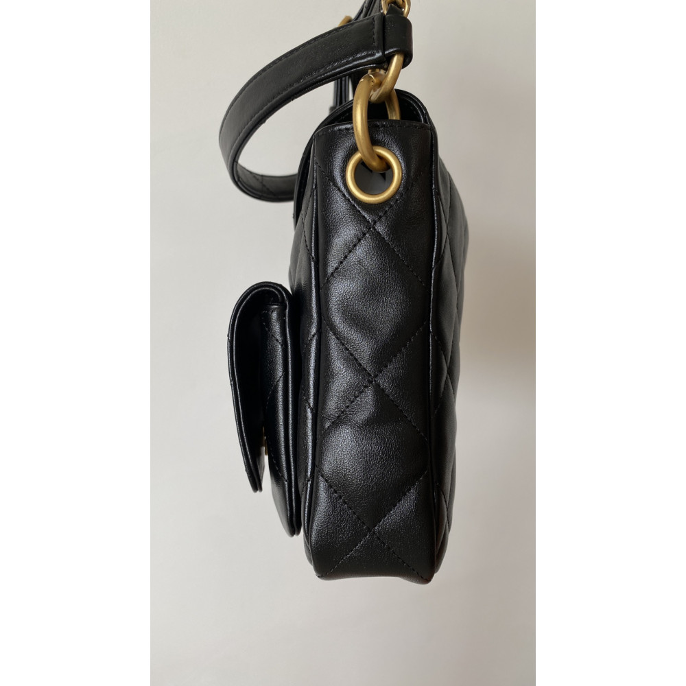 Chanel 24P lambskin Hippie Hobo underarm bag! 
