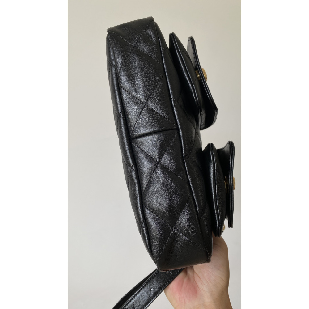 Chanel 24P lambskin Hippie Hobo underarm bag! 