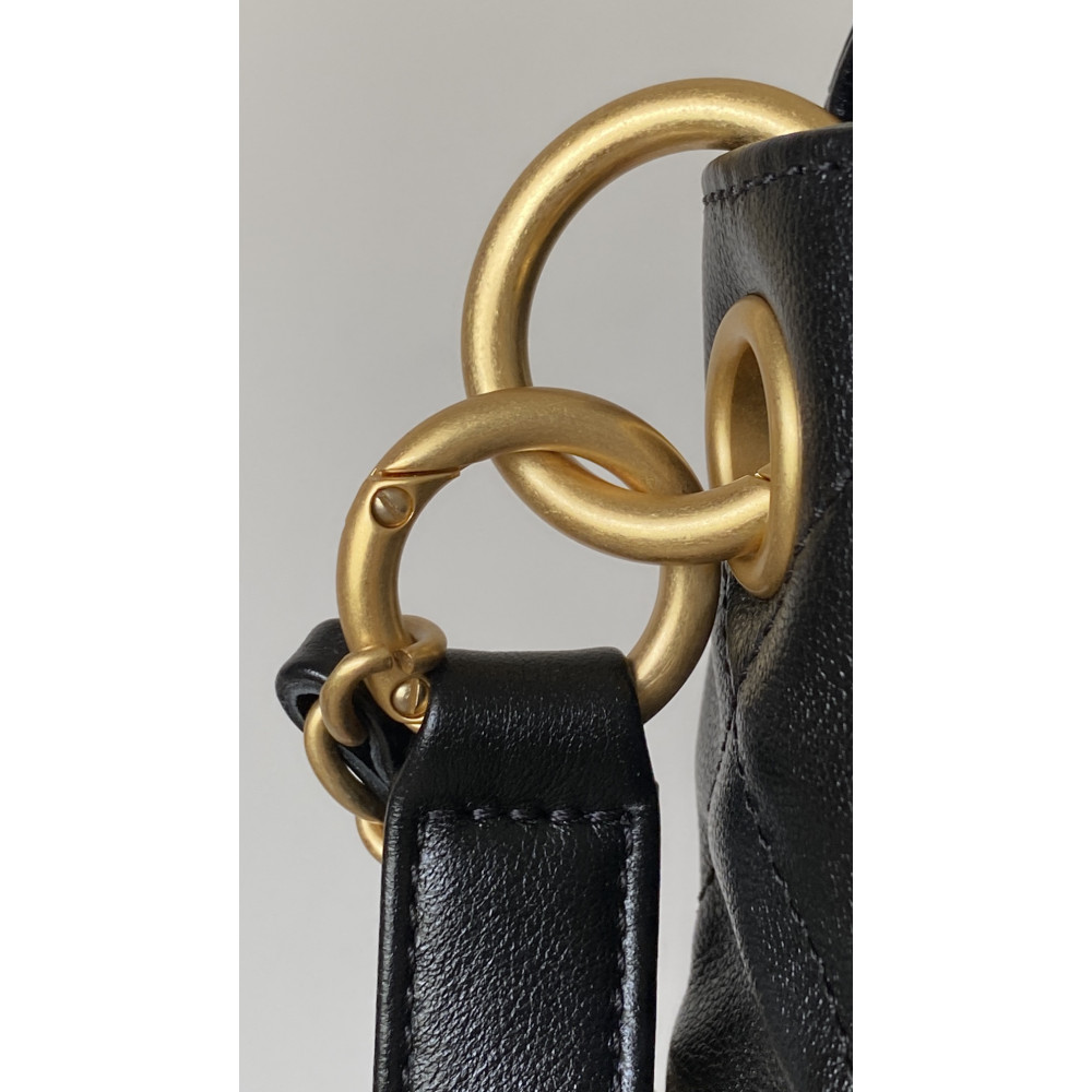 Chanel 24P lambskin Hippie Hobo underarm bag! 