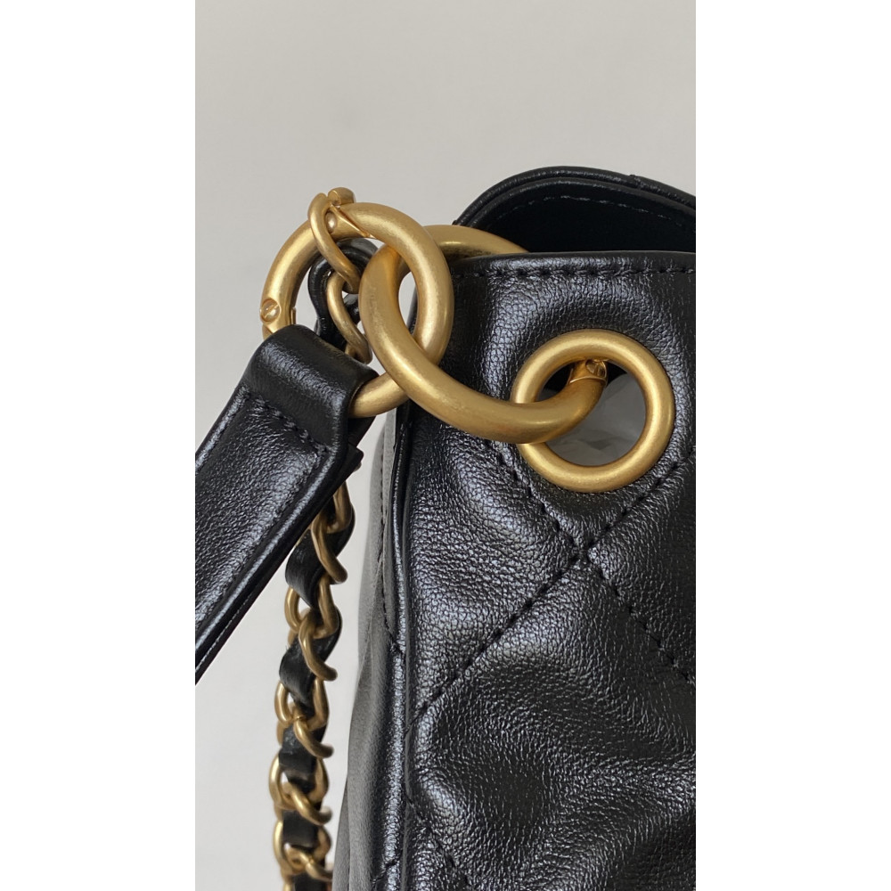 Chanel 24P lambskin Hippie Hobo underarm bag! 