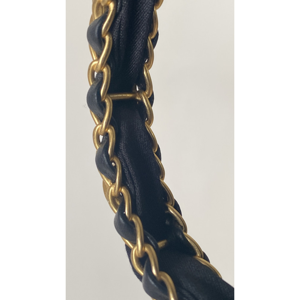 Chanel 25K CF Mini Woven Handle Flap Bag,