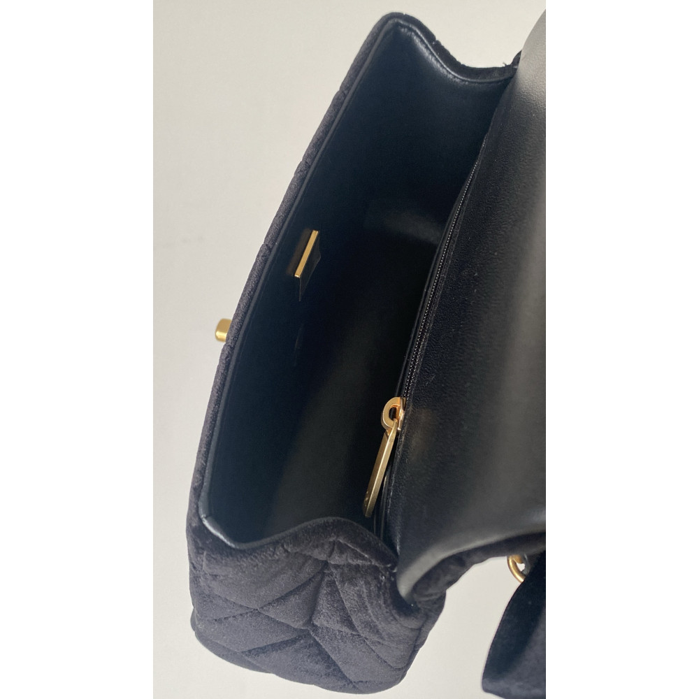 Chanel 25K CF Mini Woven Handle Flap Bag,