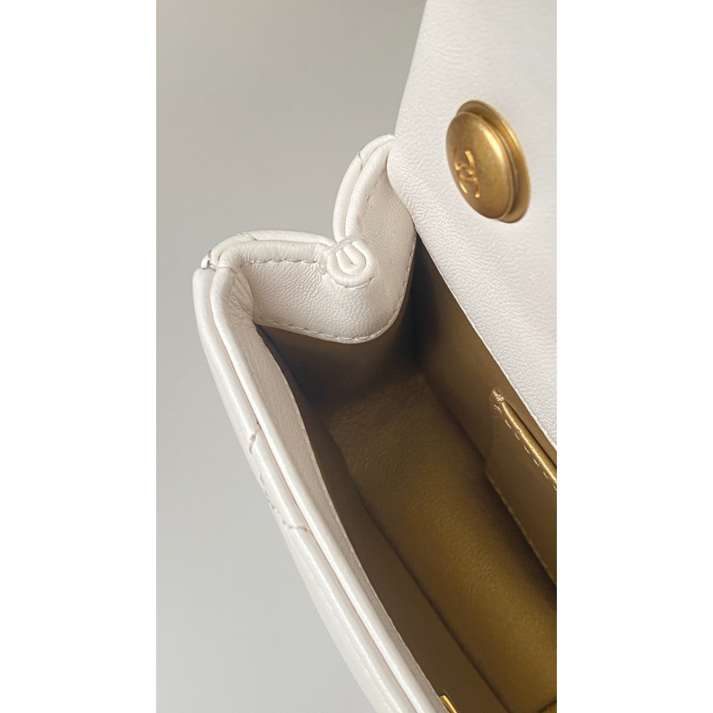 Chanel 24S New Arrival: Double Pearl Detail! Adjustable Closure! "Square Plump Mini"