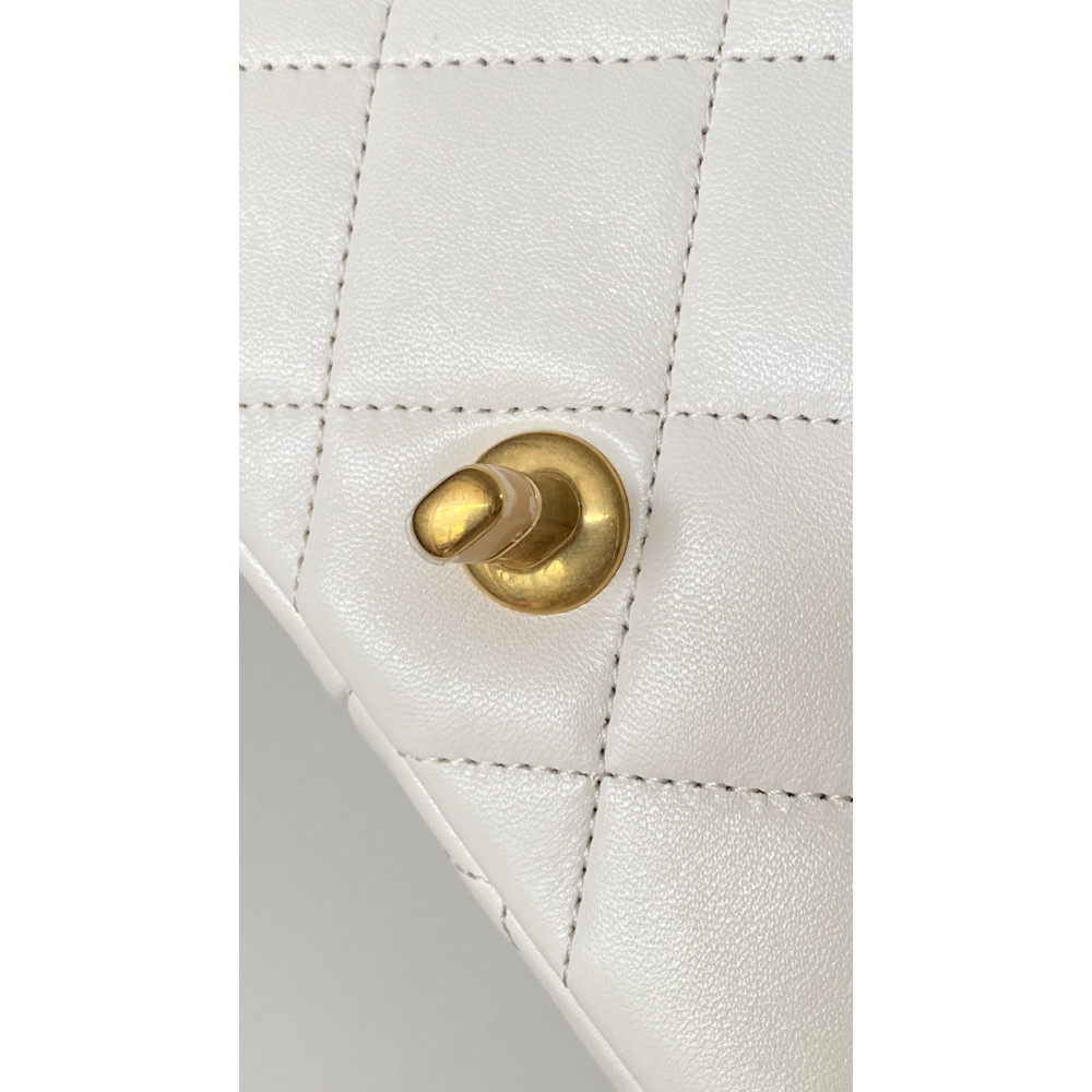 Chanel 24S New Arrival: Double Pearl Detail! Adjustable Closure! "Square Plump Mini"