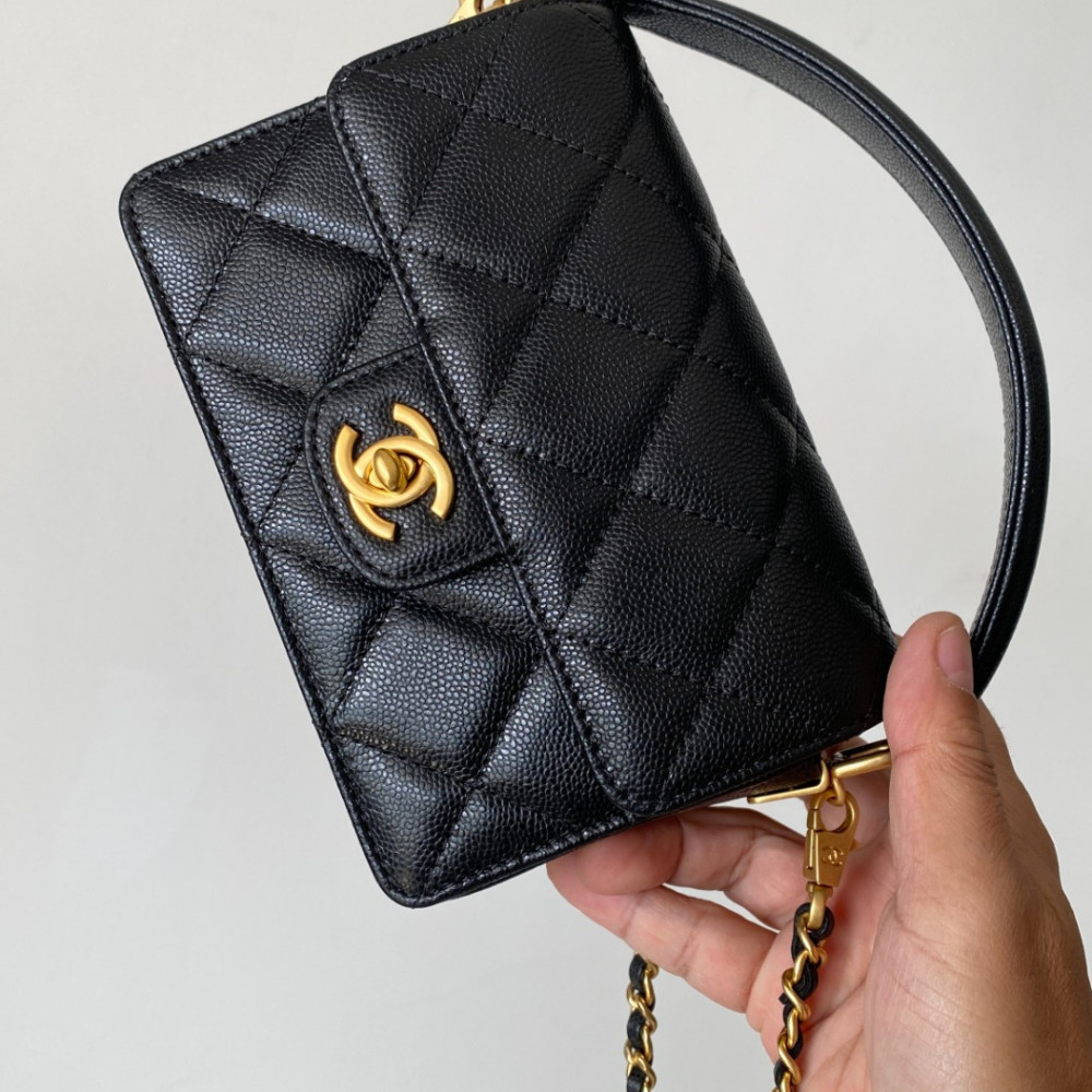 Chanel 24K New CF Handle Top-Handle Bag "Mini"!