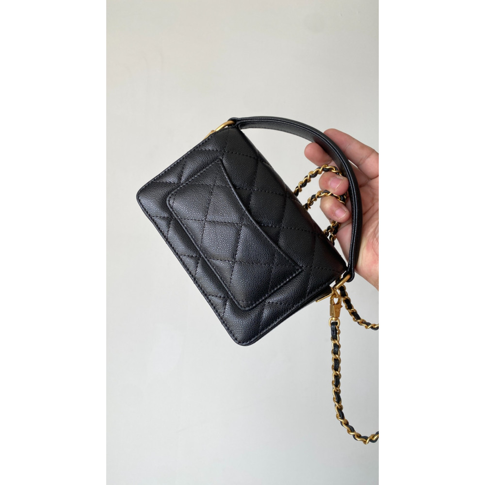 Chanel 24K New CF Handle Top-Handle Bag "Mini"!