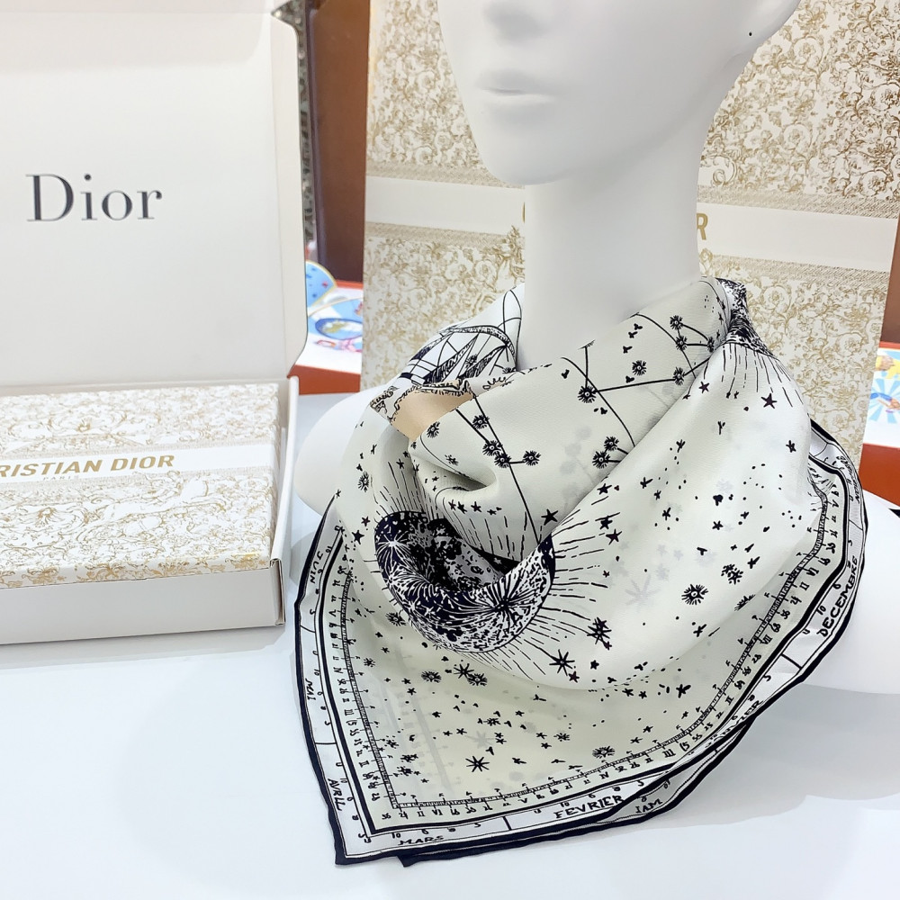 Dior 100% Mulberry Silk 90cm Scarf!  