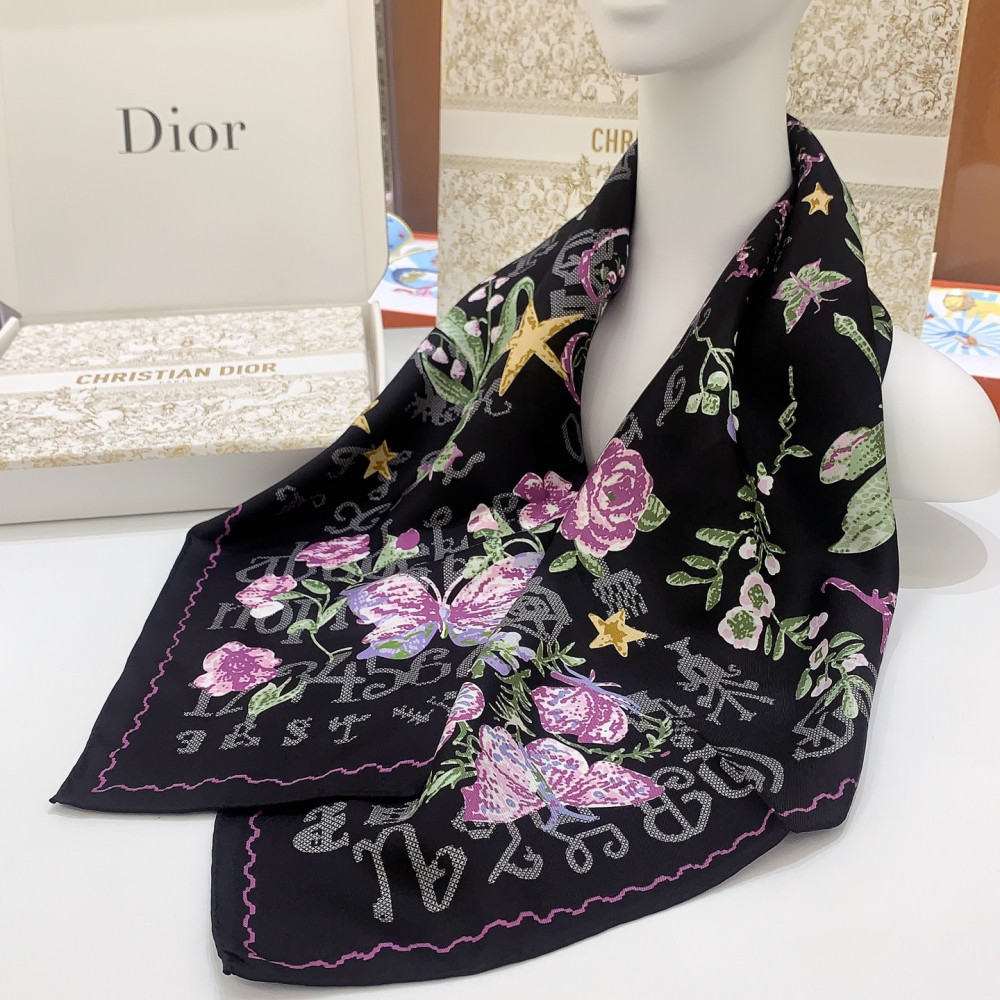 Dior 100% Mulberry Silk 90cm Scarf!  
