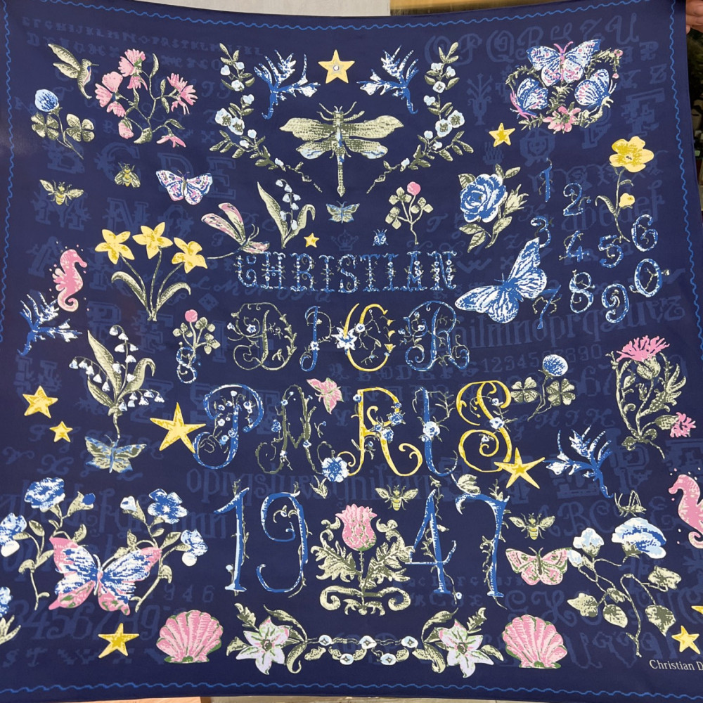 Dior 100% Mulberry Silk 90cm Scarf!  