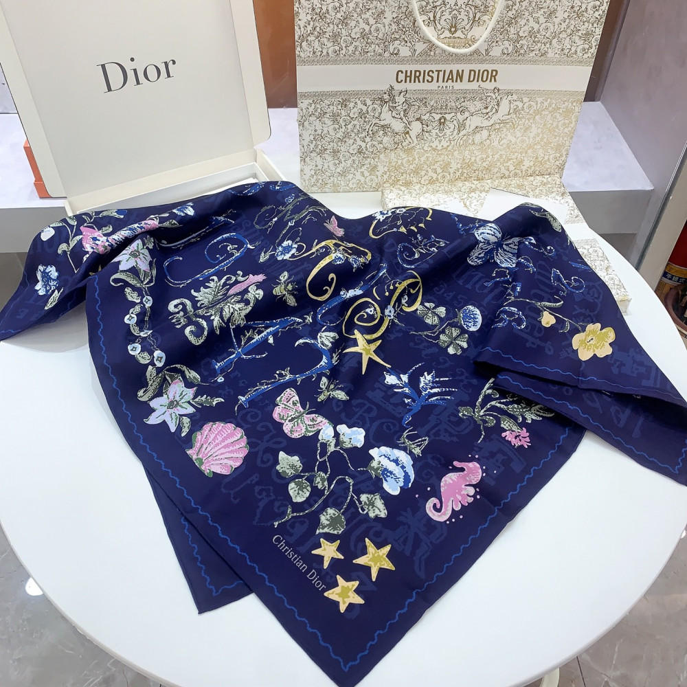 Dior 100% Mulberry Silk 90cm Scarf!  