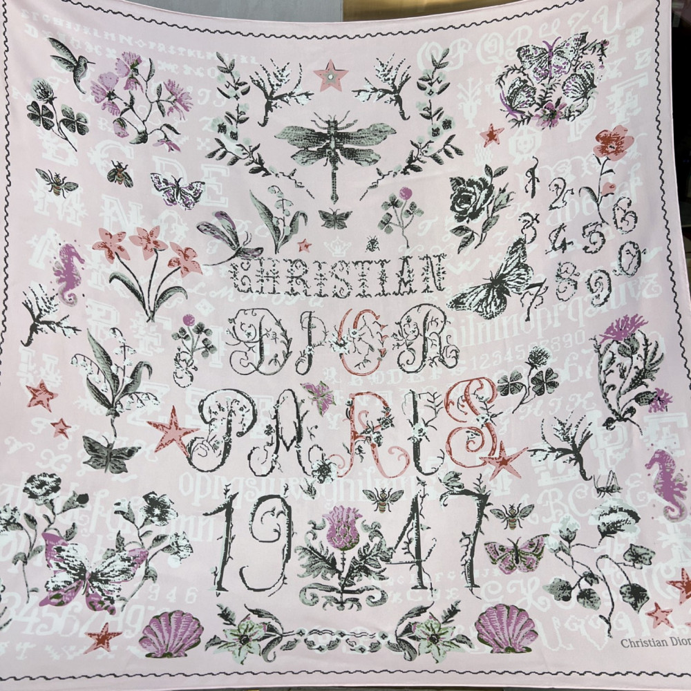Dior 100% Mulberry Silk 90cm Scarf!  