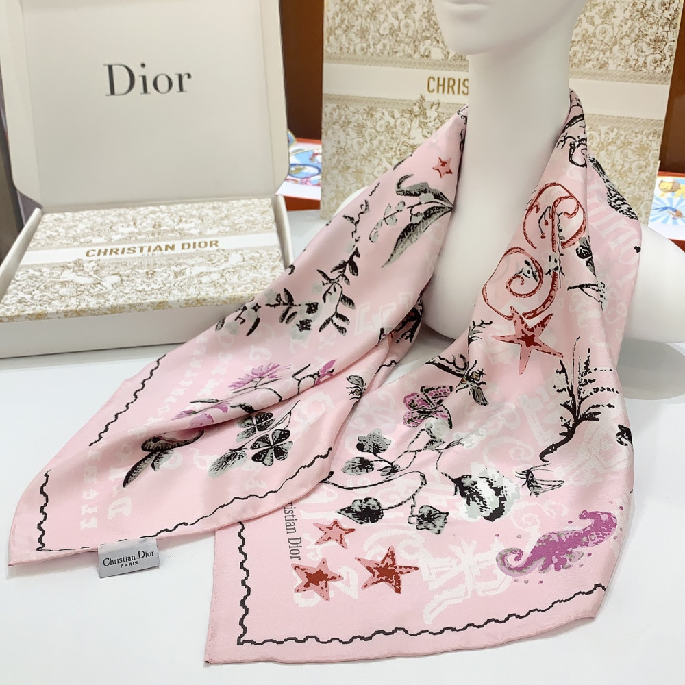 Dior 100% Mulberry Silk 90cm Scarf!  