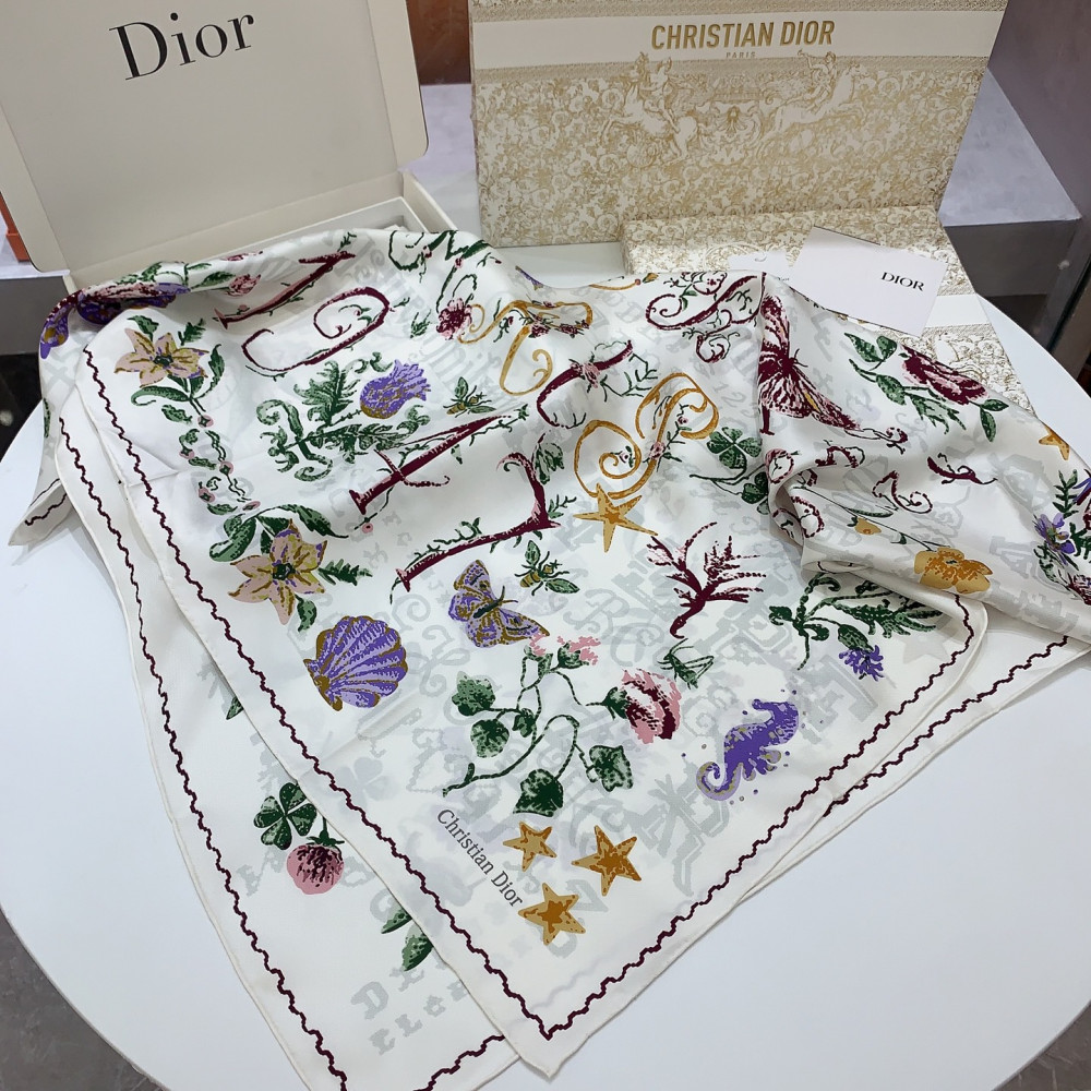 Dior 100% Mulberry Silk 90cm Scarf!  