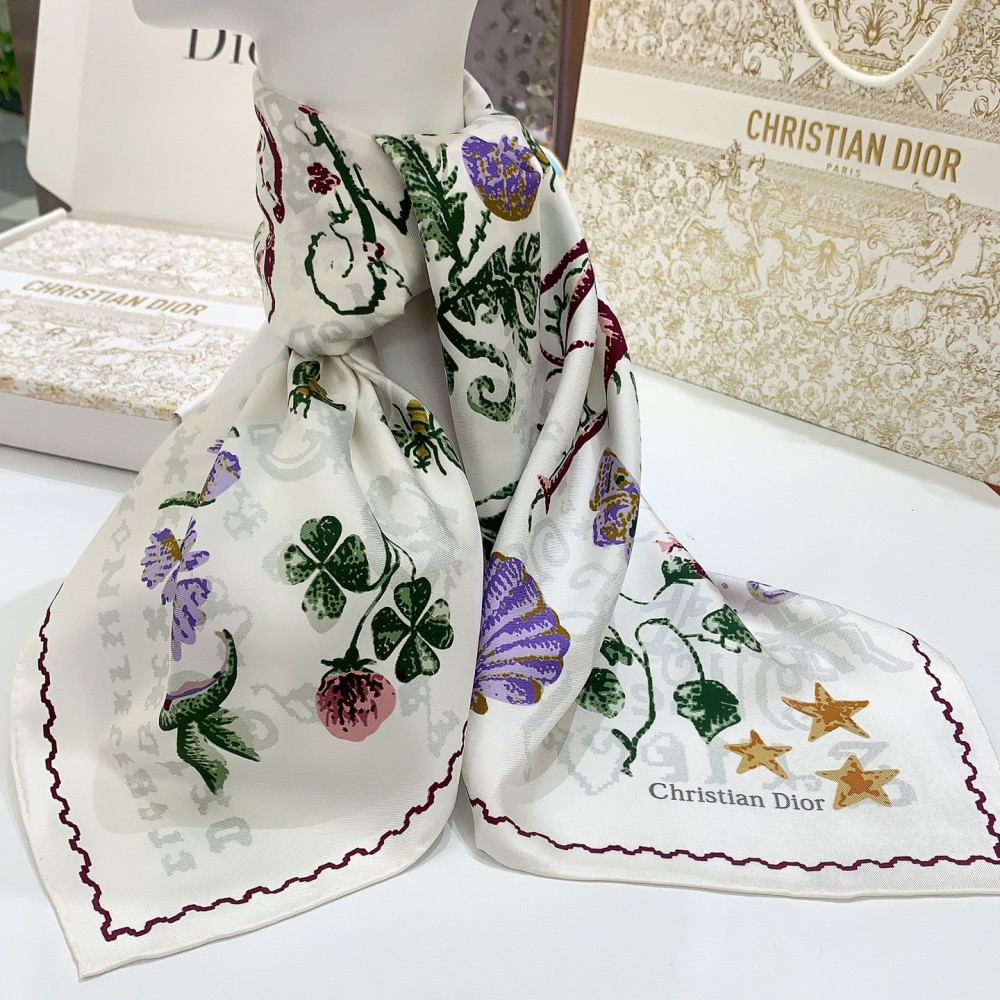 Dior 100% Mulberry Silk 90cm Scarf!  