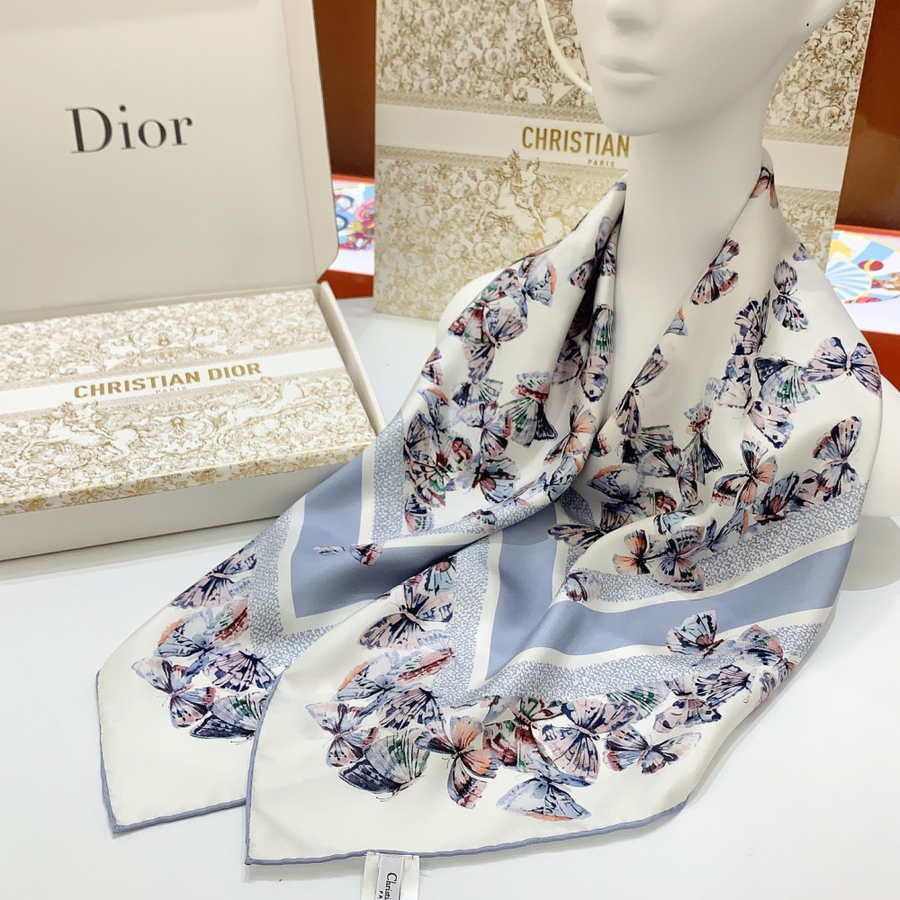 Dior 100% Mulberry Silk 90cm Scarf!  