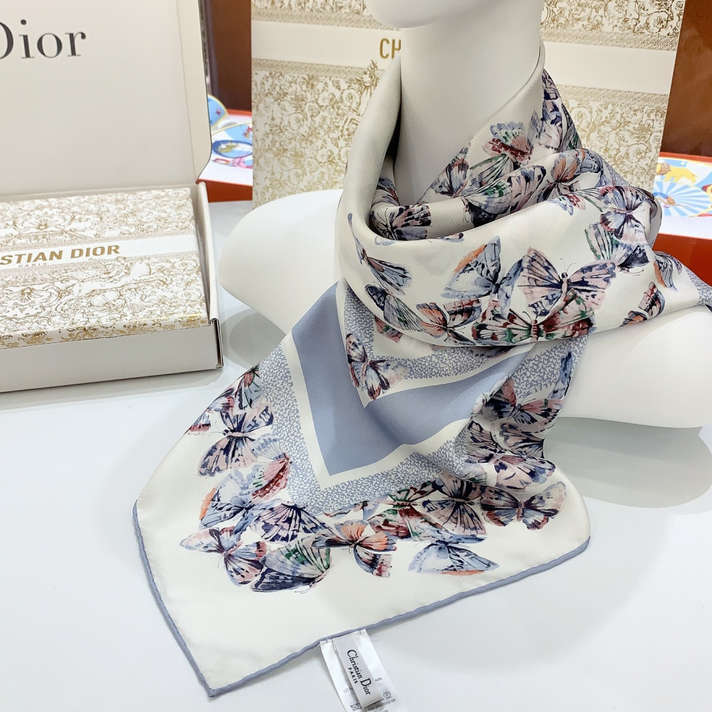 Dior 100% Mulberry Silk 90cm Scarf!  