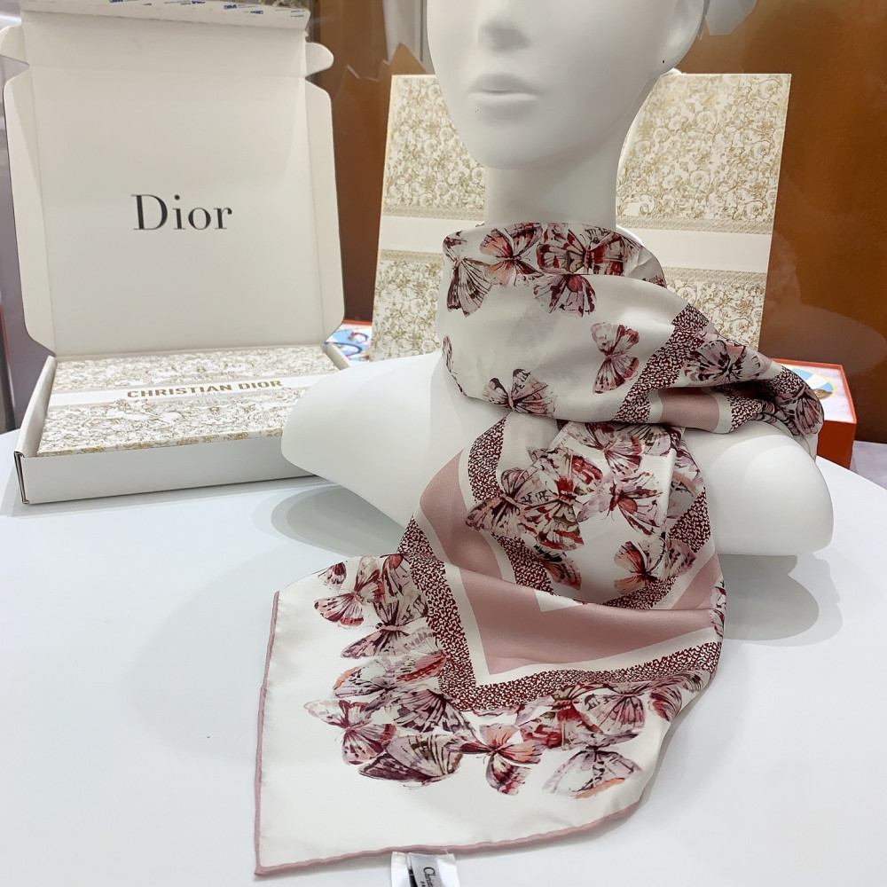 Dior 100% Mulberry Silk 90cm Scarf!  