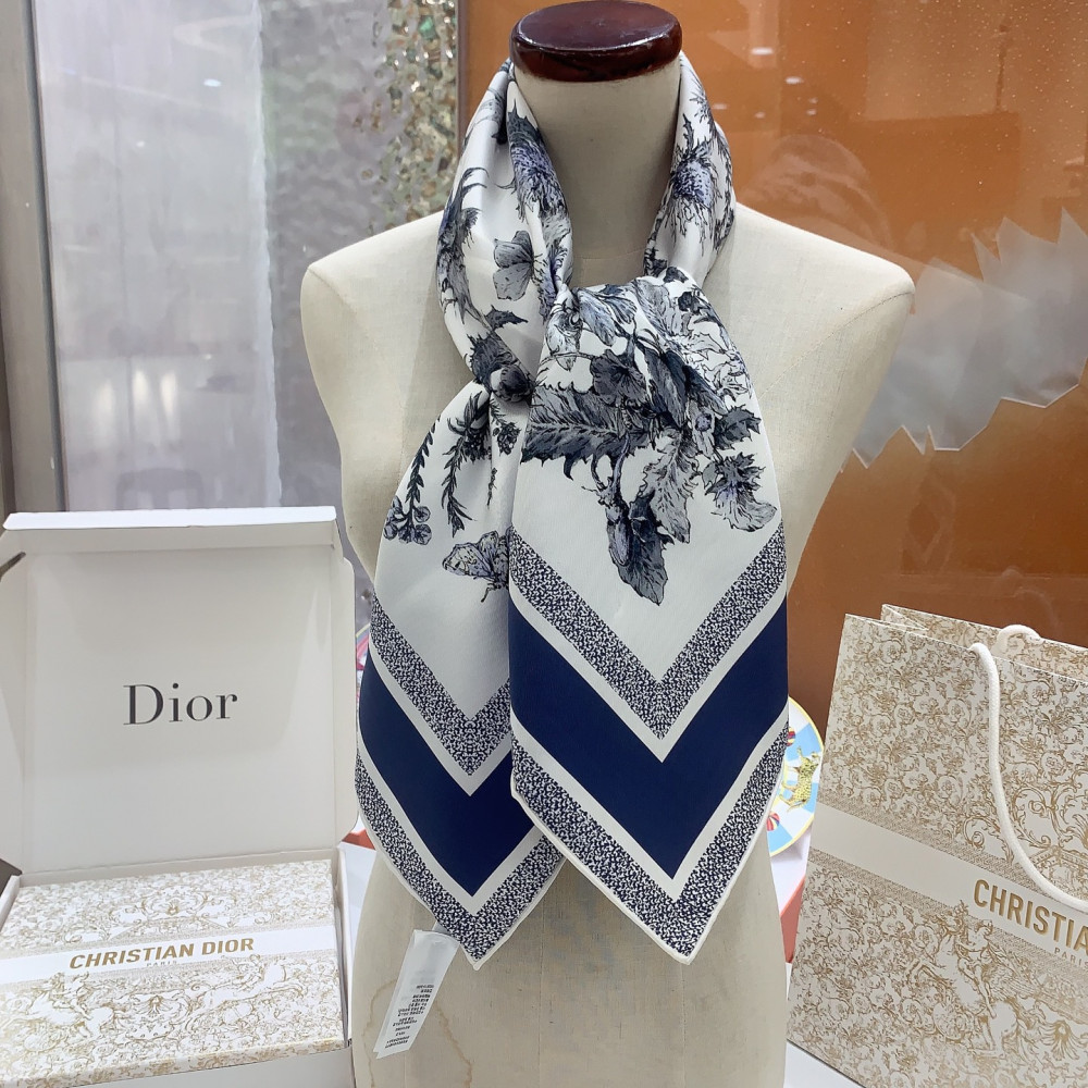 Dior 100% Mulberry Silk 90cm Scarf!  