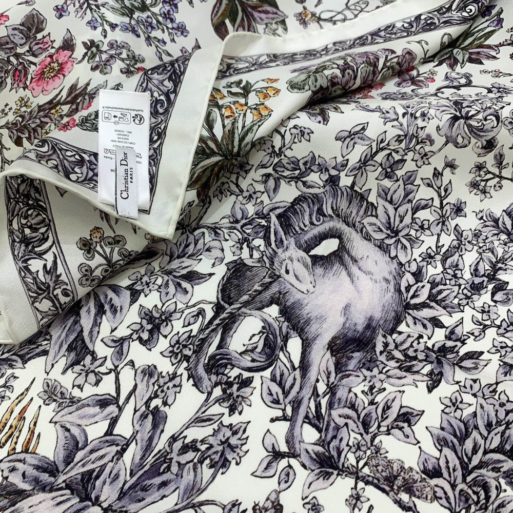 Dior 100% Mulberry Silk 90cm Scarf!  