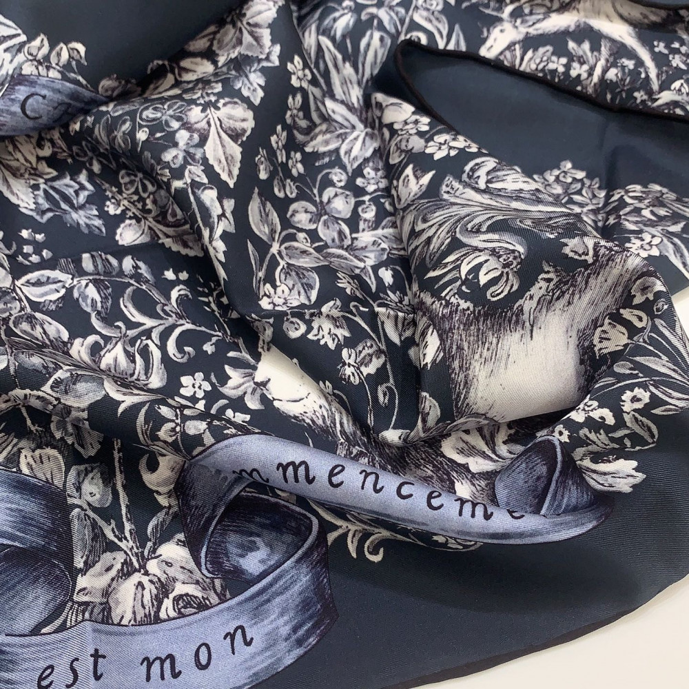 Dior 100% Mulberry Silk 90cm Scarf!  