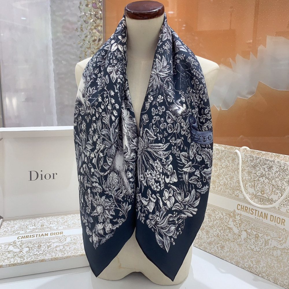 Dior 100% Mulberry Silk 90cm Scarf!  
