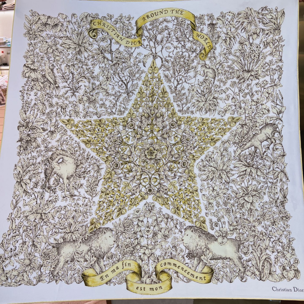 Dior 100% Mulberry Silk 90cm Scarf!  