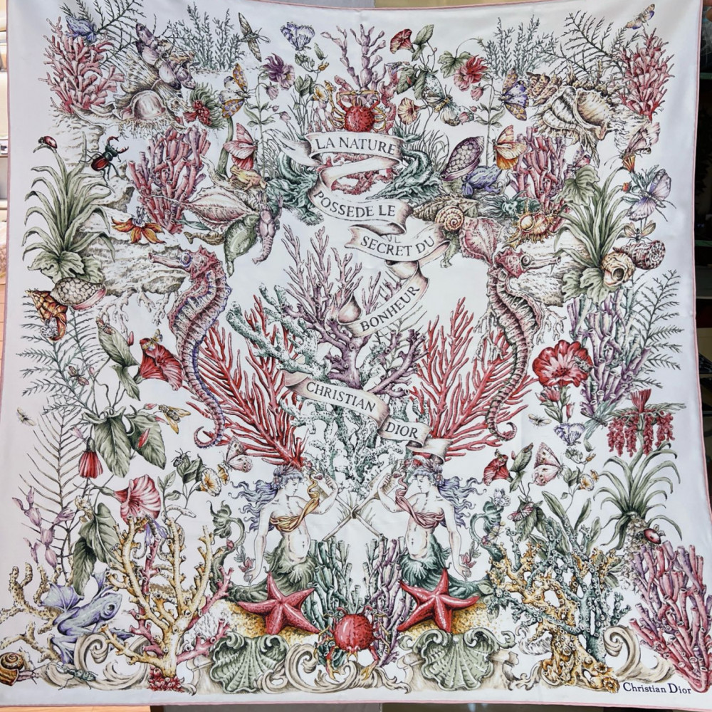 Dior 100% Mulberry Silk 90cm Scarf!  