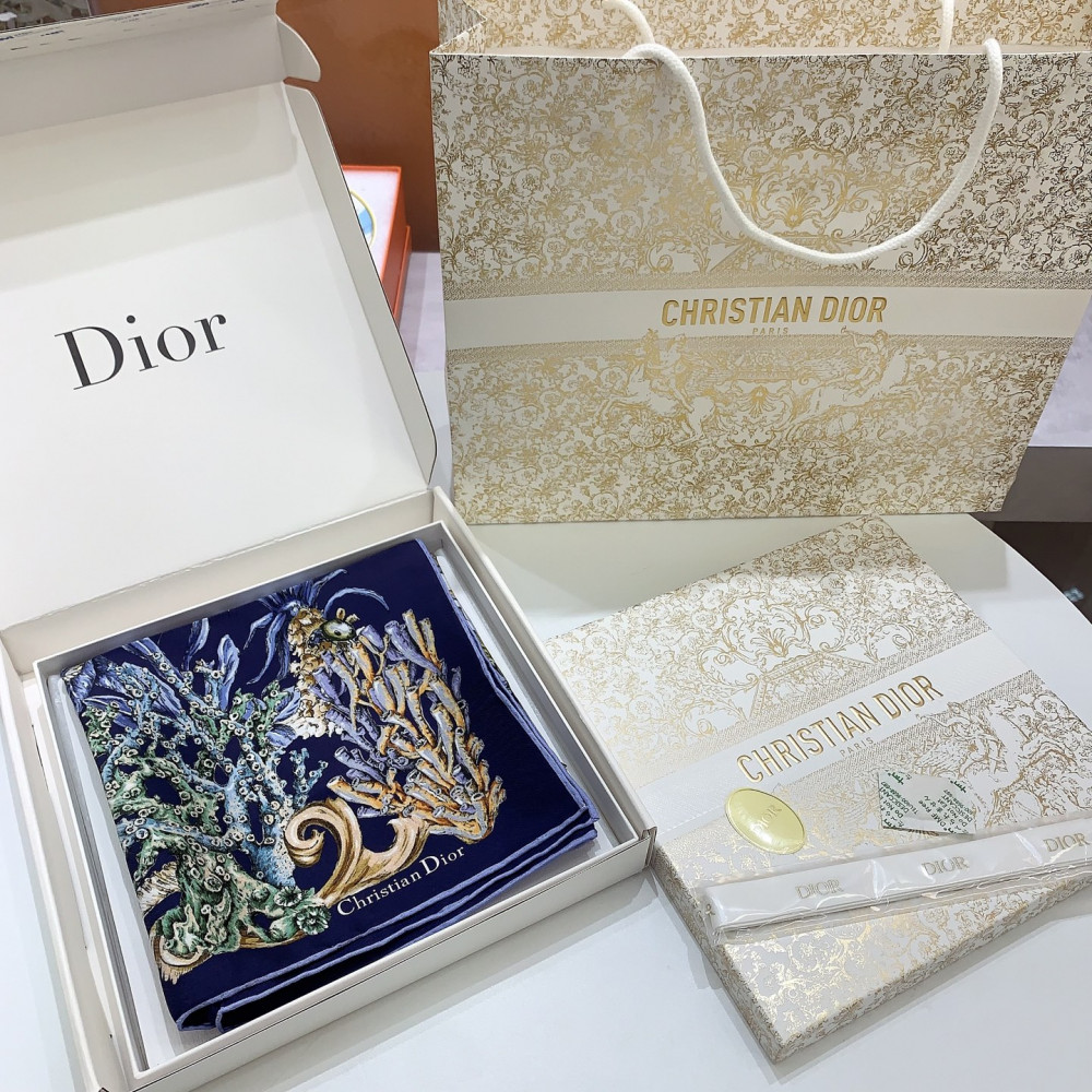 Dior 100% Mulberry Silk 90cm Scarf!  