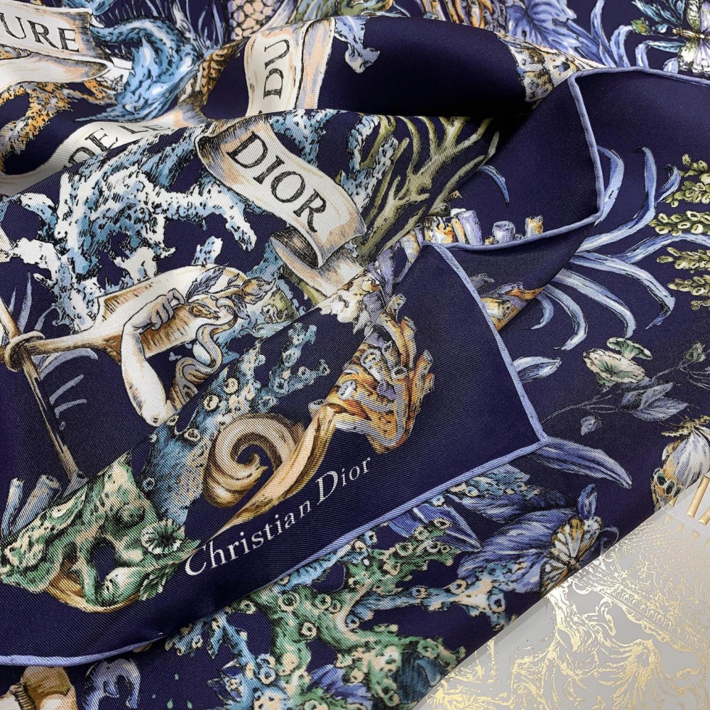 Dior 100% Mulberry Silk 90cm Scarf!  