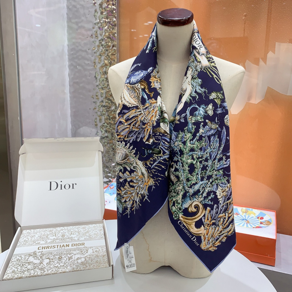Dior 100% Mulberry Silk 90cm Scarf!  