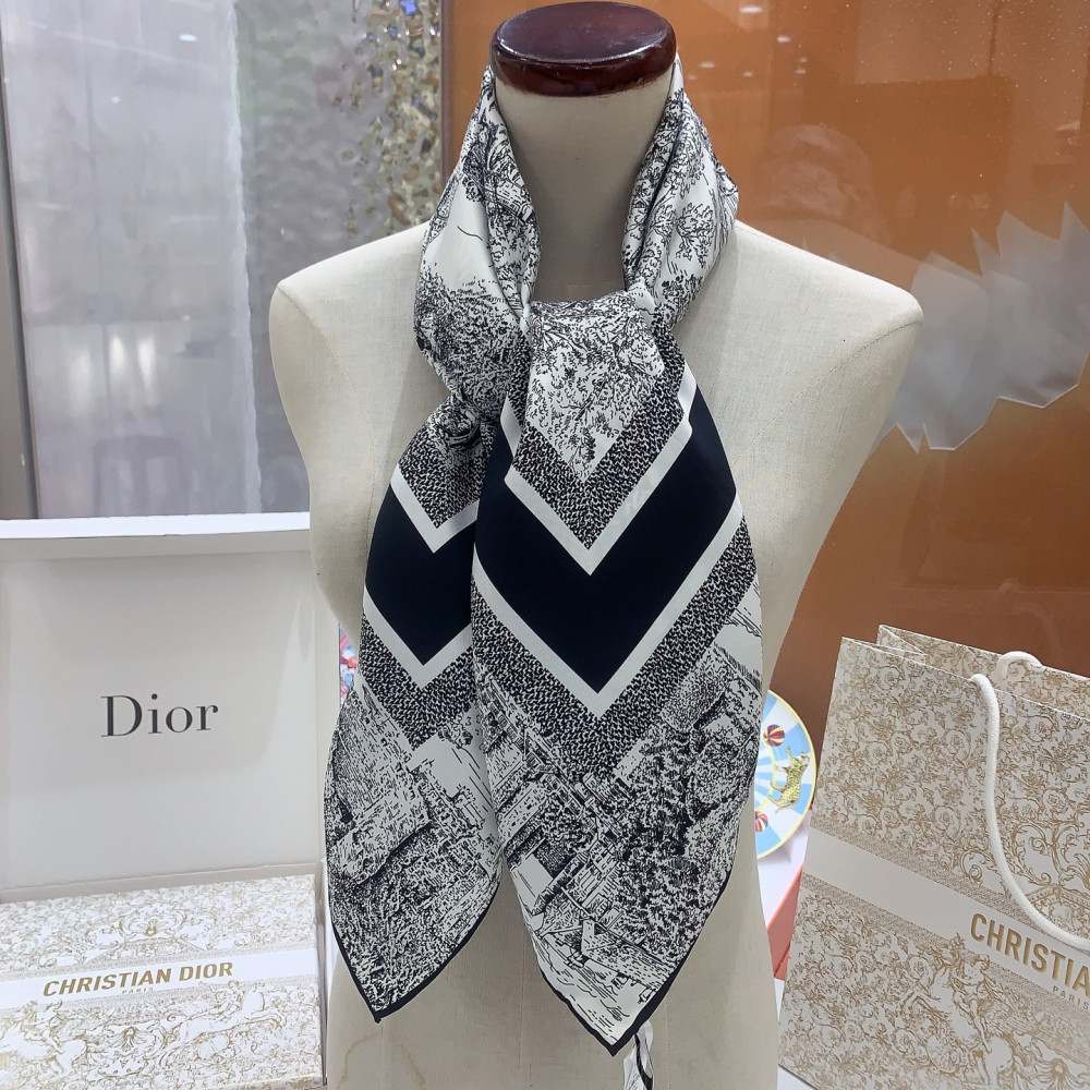Dior 100% Mulberry Silk 90cm Scarf!  