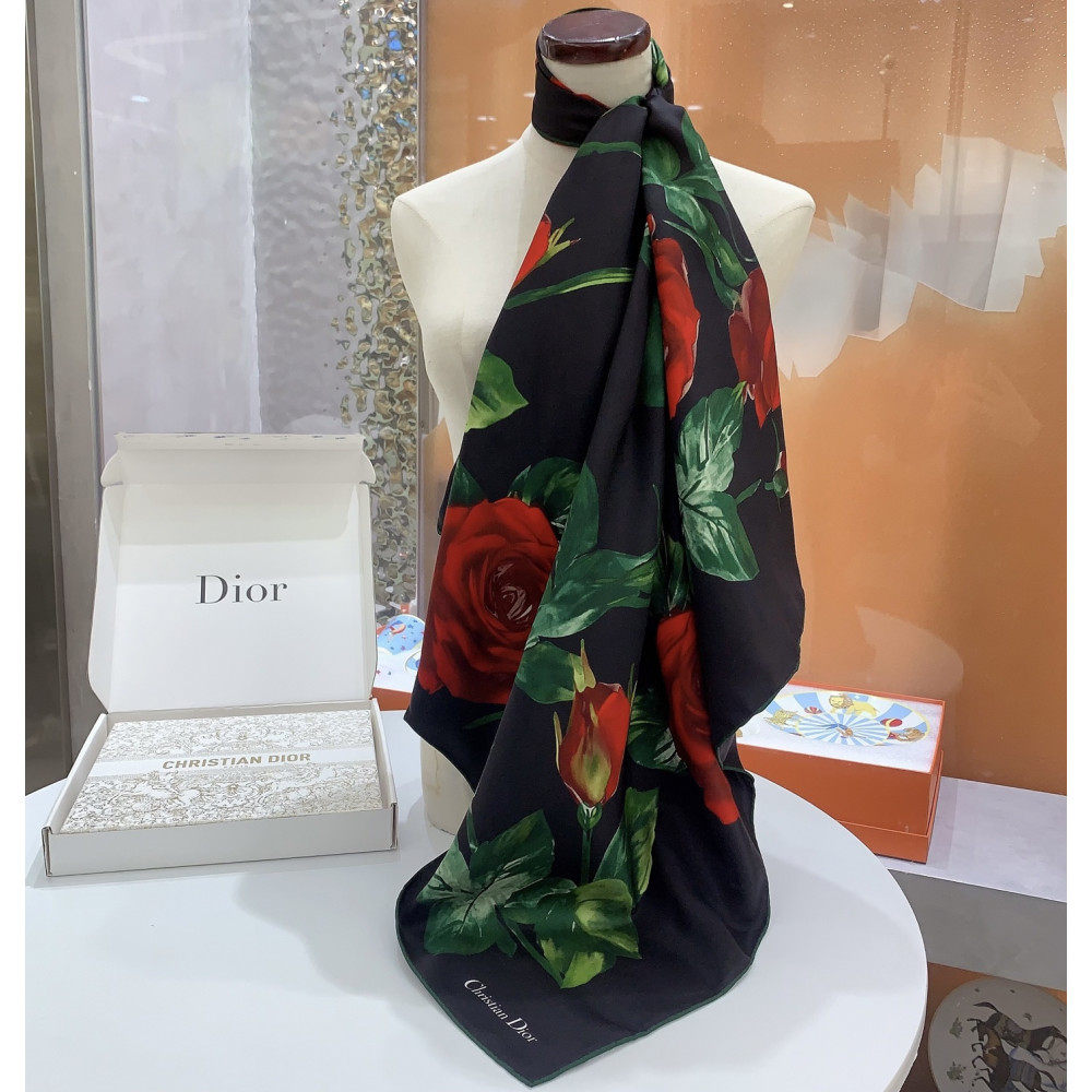 Dior 100% Mulberry Silk 90cm Scarf!  
