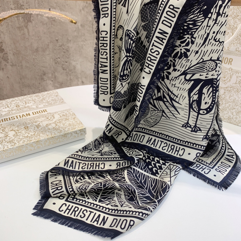 Dior 100% Mulberry Silk 90cm Scarf!  