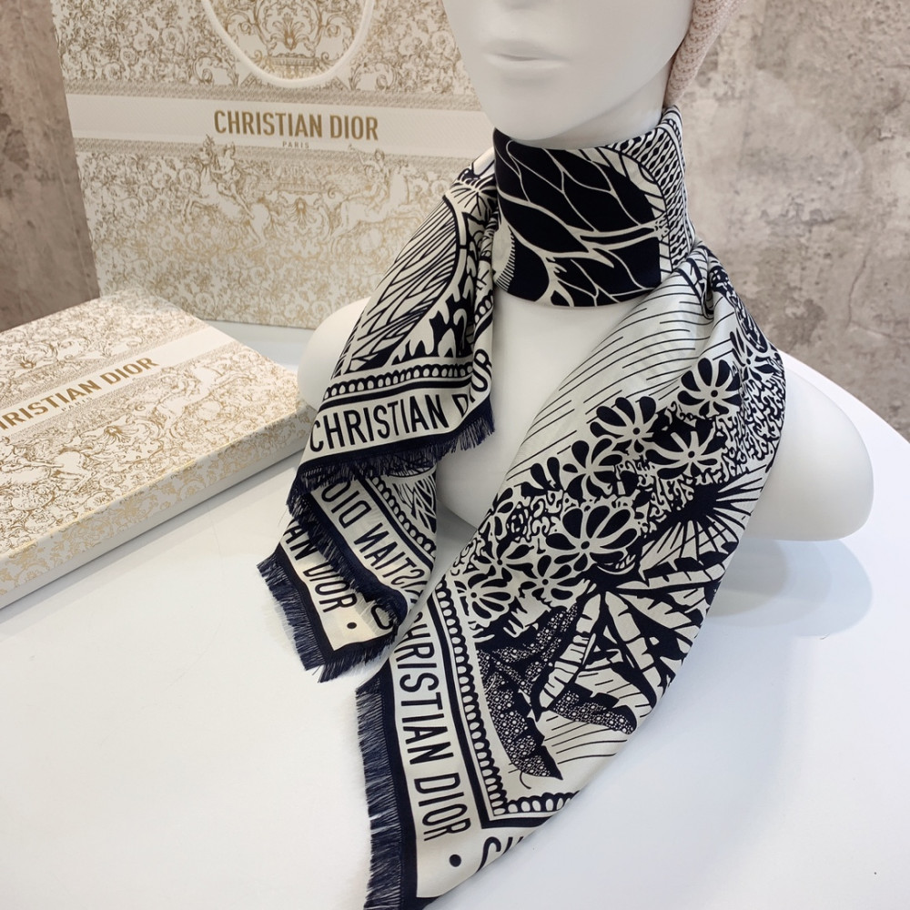 Dior 100% Mulberry Silk 90cm Scarf!  
