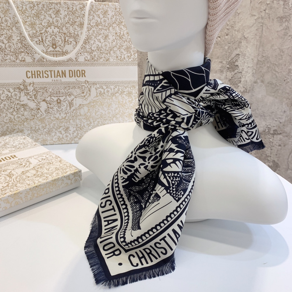 Dior 100% Mulberry Silk 90cm Scarf!  