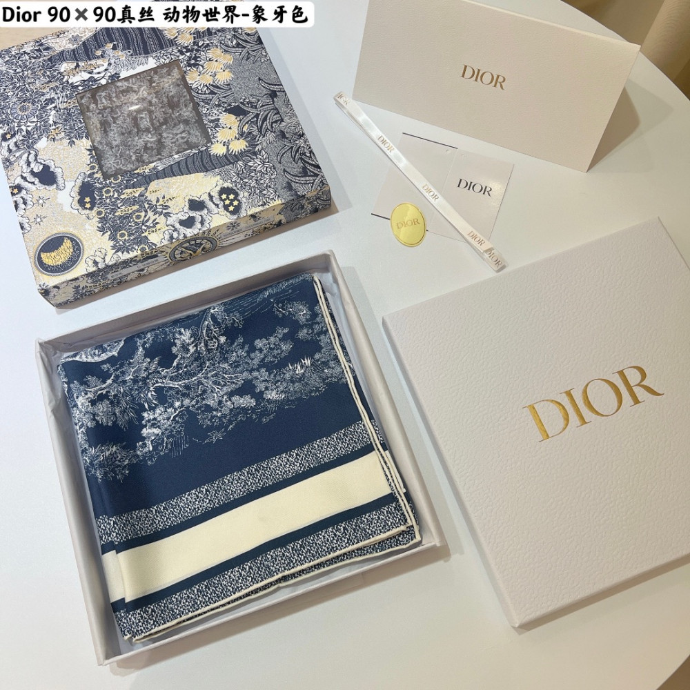 Dior 100% Mulberry Silk 90cm Scarf!  