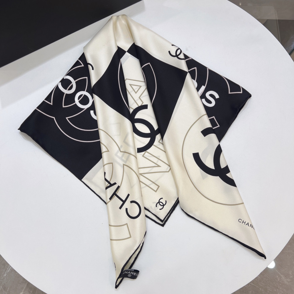 Chanel 100% silk 90cm square scarf!  