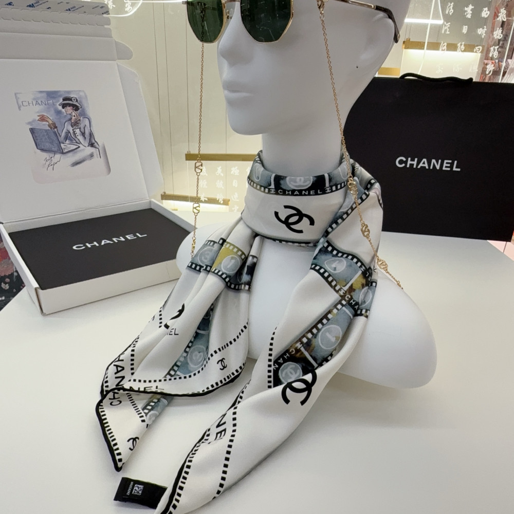 Chanel 100% silk 90cm square scarf!  