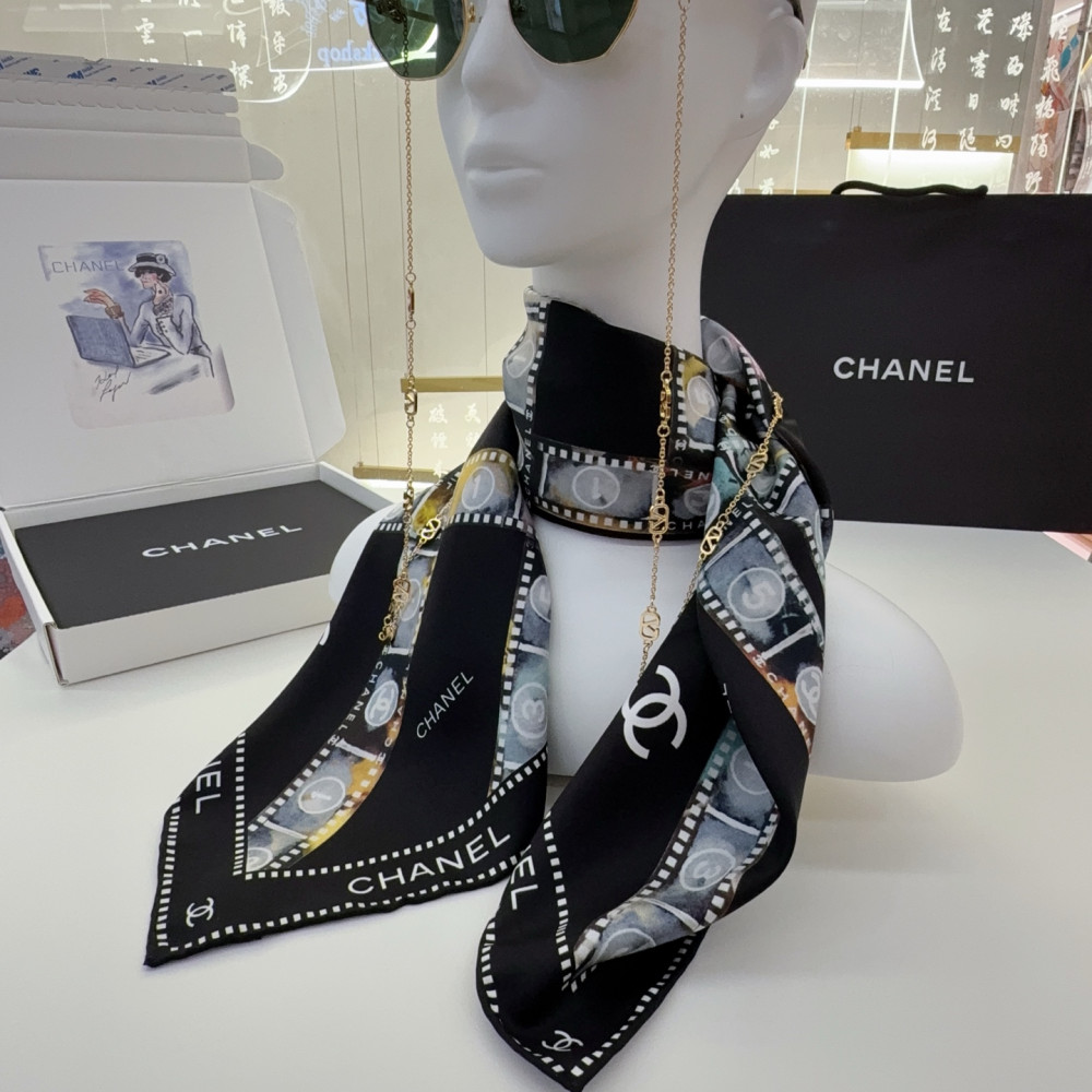 Chanel 100% silk 90cm square scarf!  