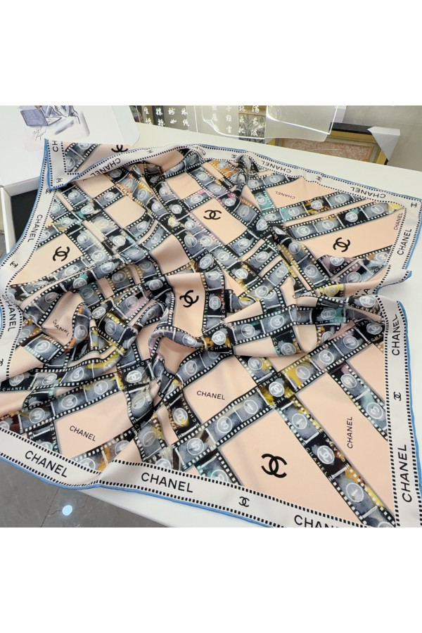 Chanel 100% silk 90cm square scarf!  