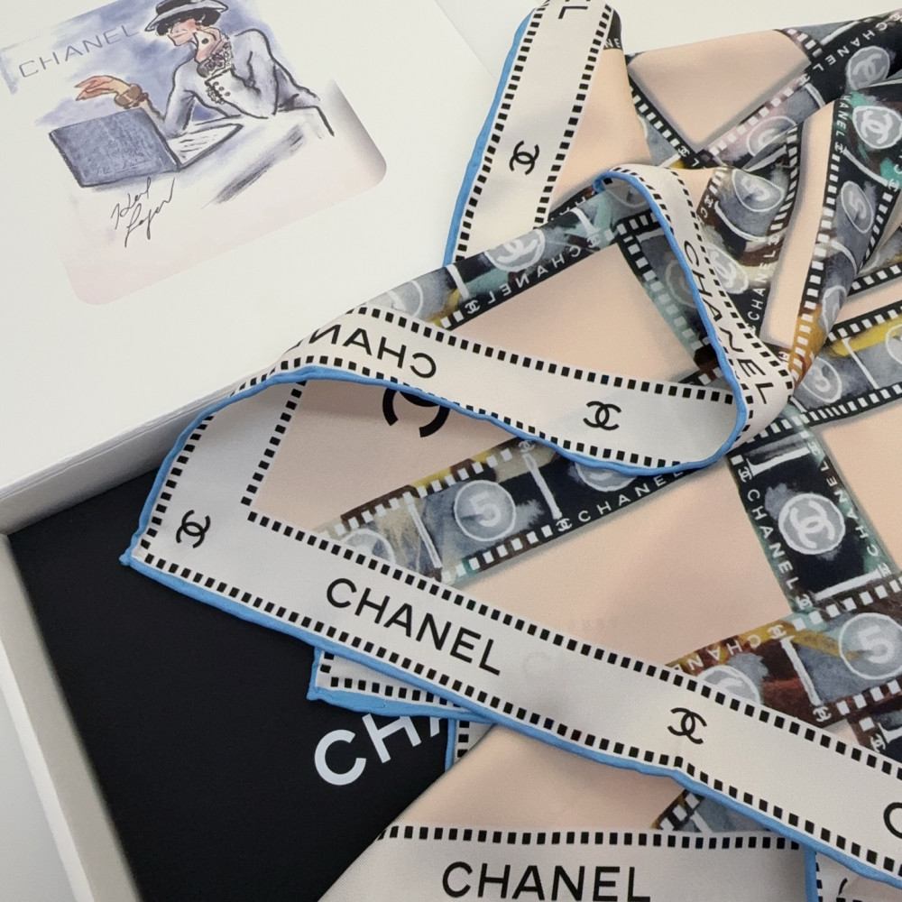 Chanel 100% silk 90cm square scarf!  