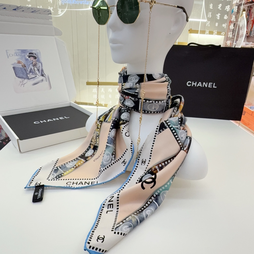 Chanel 100% silk 90cm square scarf!  