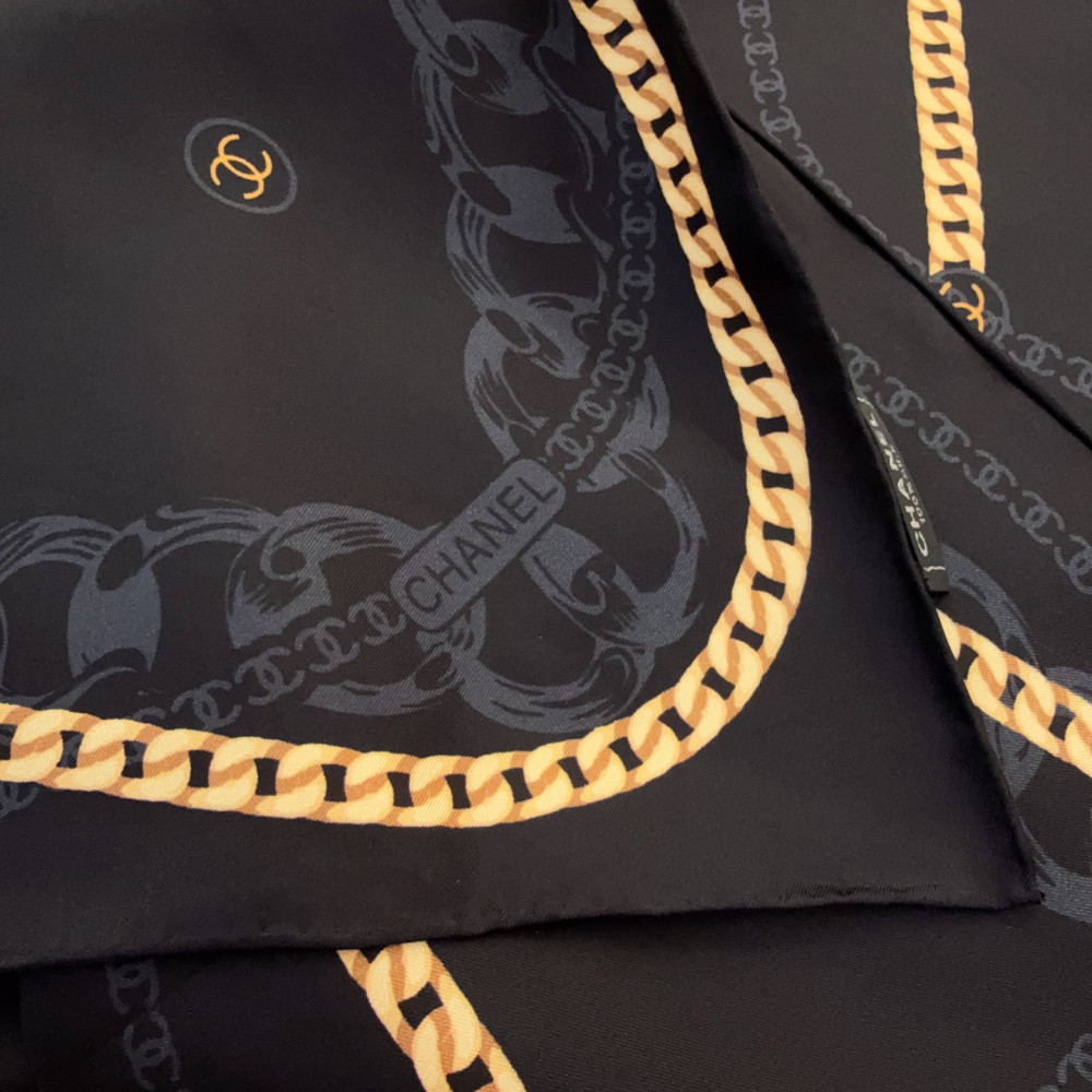 Chanel 100% silk 90cm square scarf!  