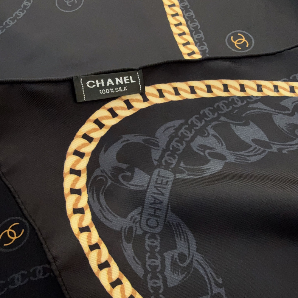 Chanel 100% silk 90cm square scarf!  