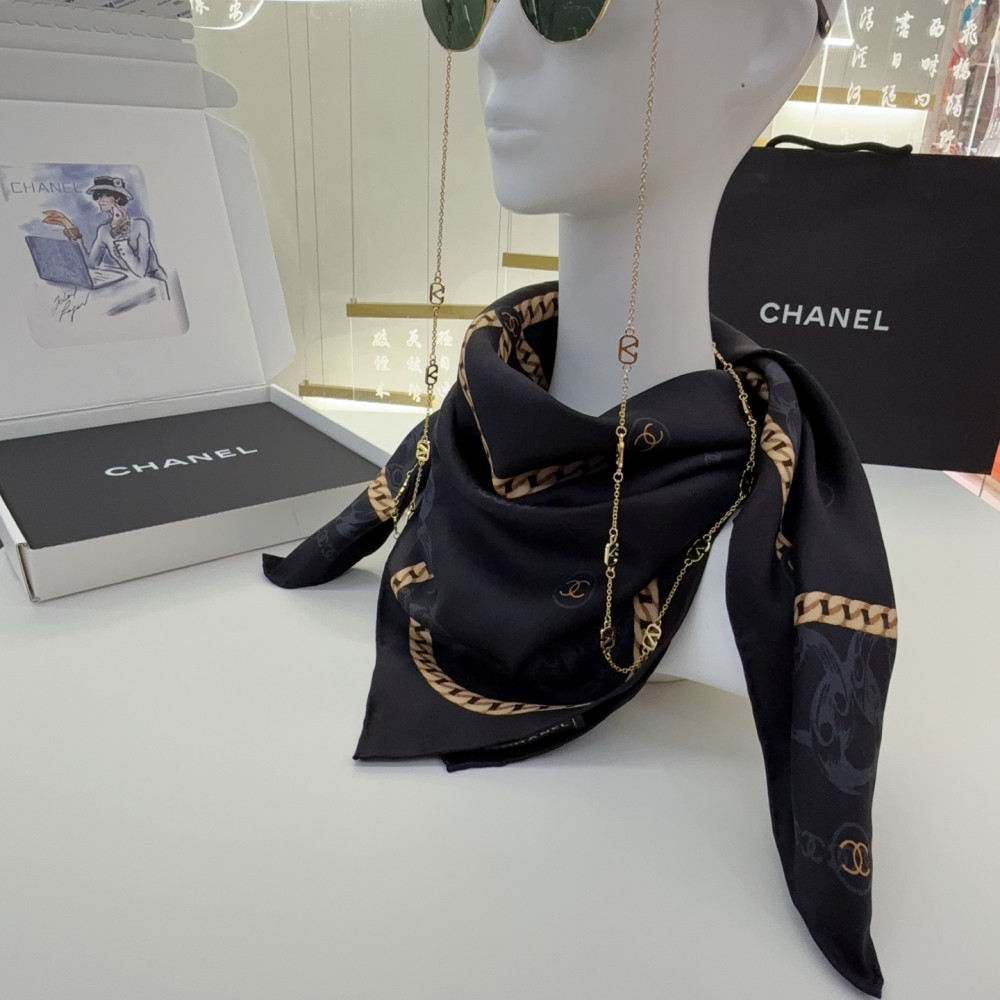 Chanel 100% silk 90cm square scarf!  