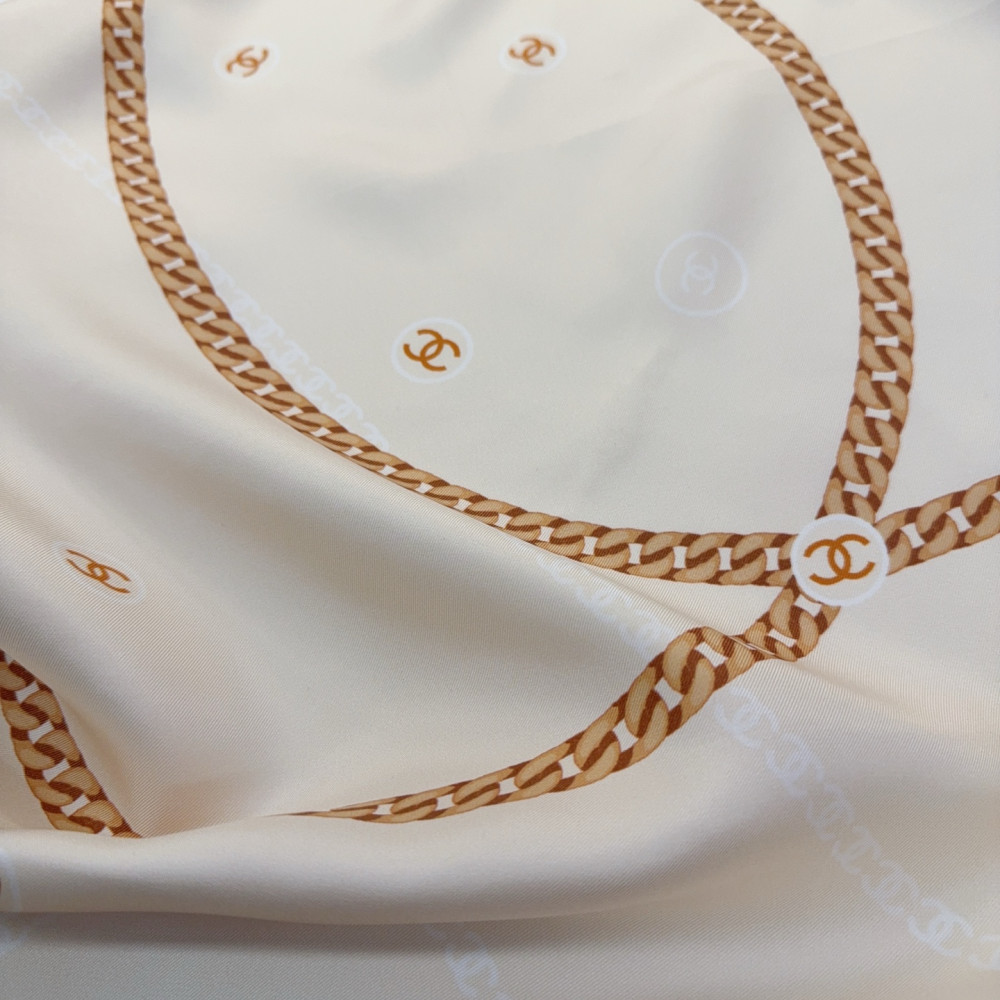 Chanel 100% silk 90cm square scarf!  