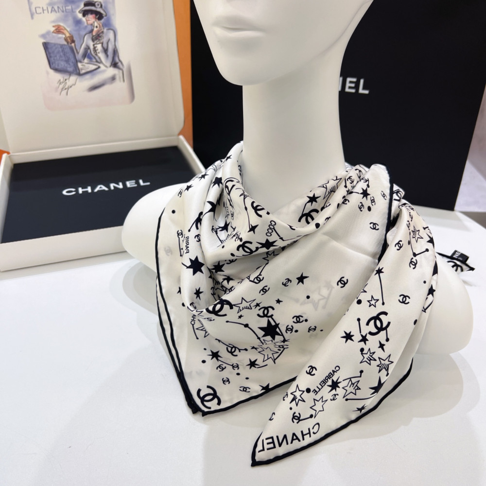 Chanel 100% silk 90cm square scarf!  