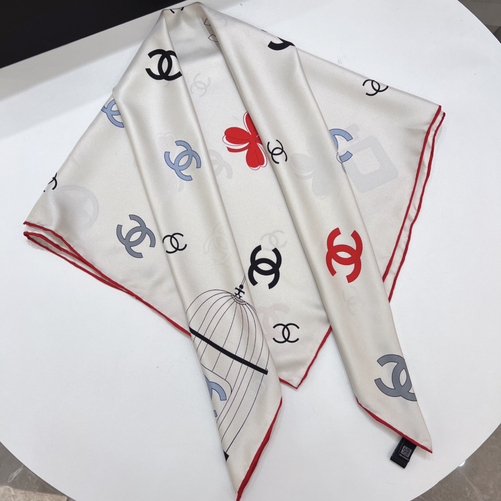 Chanel 100% silk 90cm square scarf!  