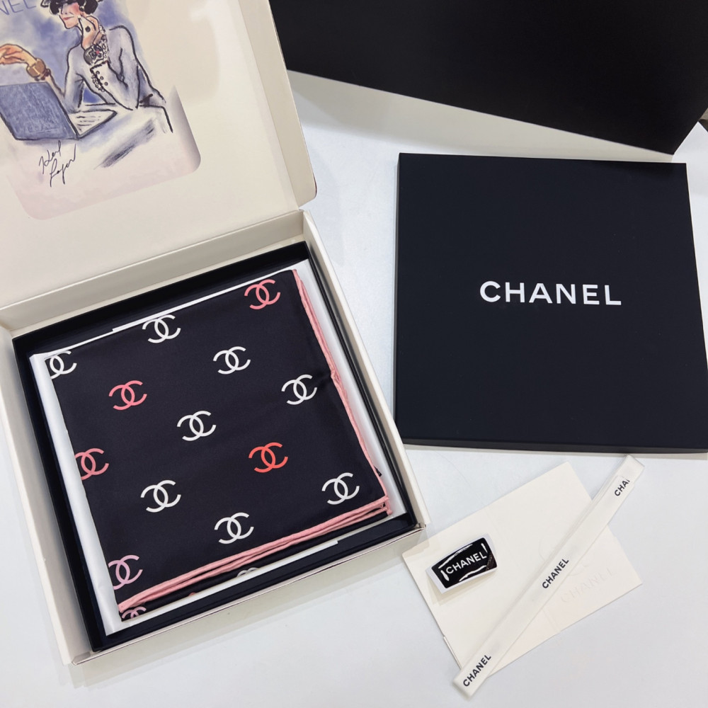 Chanel 100% silk 90cm square scarf!  